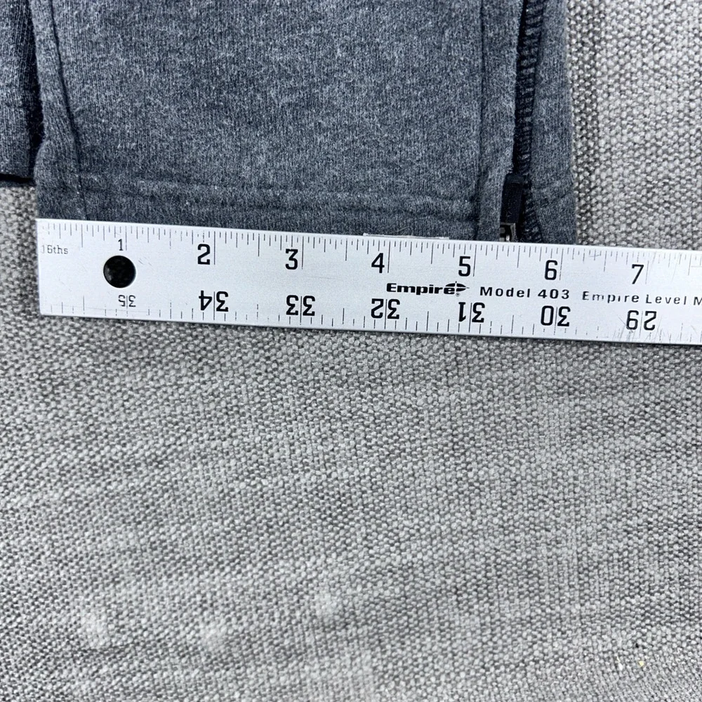 Reebok Sweatpants Mens Medium Gray Excellent Ankle Zip Heather Athletic Joggers